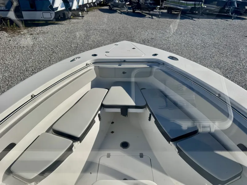 Slide: The Image of Interior view of the 2025 Sea Pro 262 DLX boat. - 8