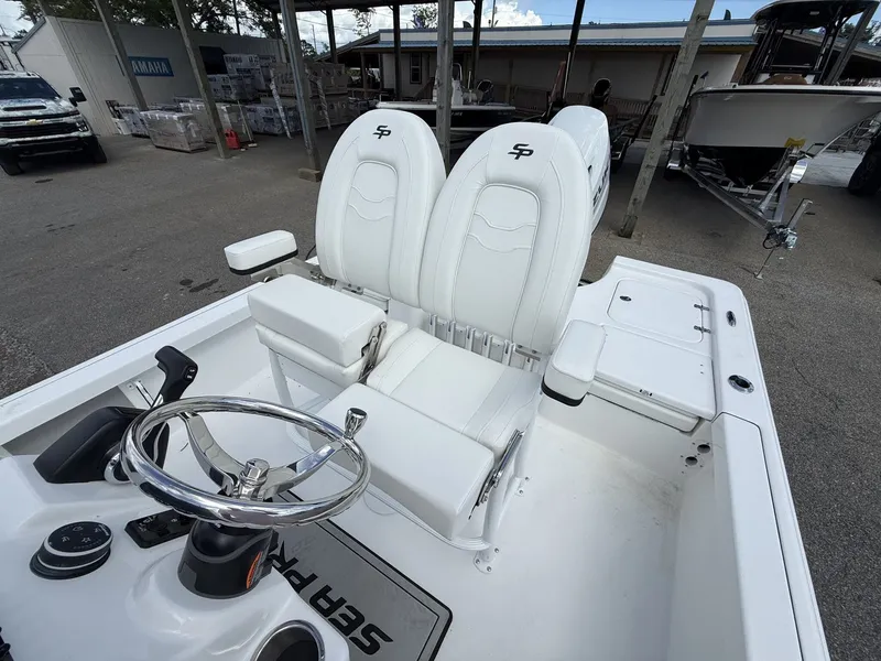 Slide: The Image of Interior view of the 2026 Sea Pro 230 Bay boat. - 7