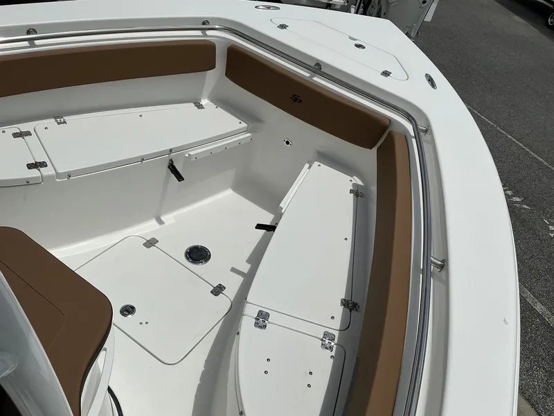 Slide: The Image of Interior view of Sea Pro 222 Center Console boat, year 2026. - 14