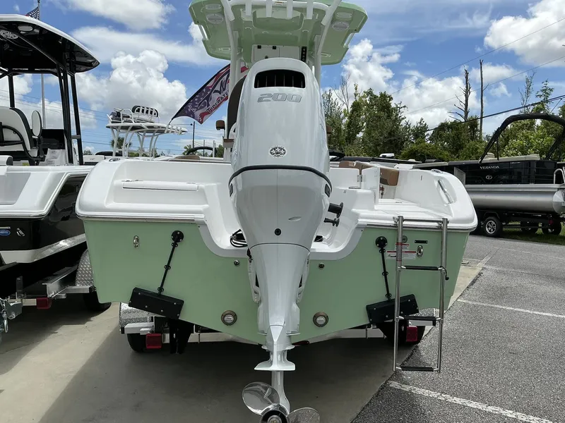 Slide: The Image of 2026 Sea Pro 222 Center Console boat with outboard motor. - 5