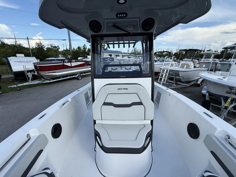 Slide: The Image of 2026 Sea Pro 242 boat with Zipwakes at the dock. - 8
