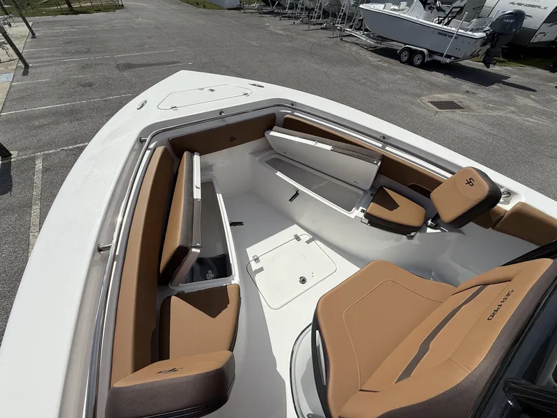 Slide: The Image of Interior view of the 2026 Sea Pro 222 Center Console boat. - 6