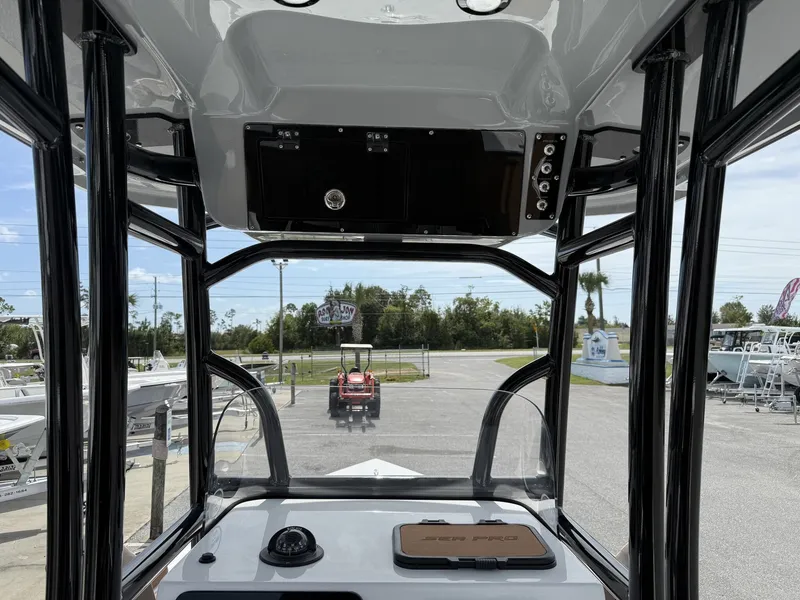 Slide: The Image of Interior view of the 2026 Sea Pro 230 Bay boat. - 11