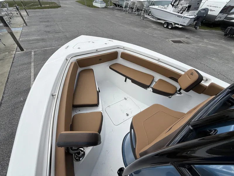 Slide: The Image of Interior view of Sea Pro 222 Center Console boat, model year 2026. - 5