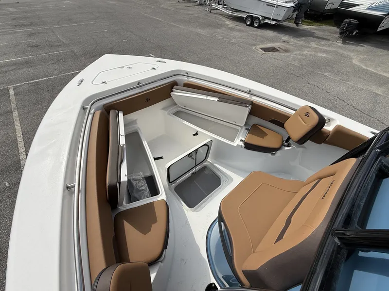 Slide: The Image of Interior view of the 2026 Sea Pro 222 Center Console boat. - 9