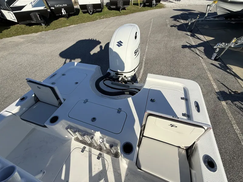 Slide: The Image of 2026 Sea Pro 230 Bay boat with Suzuki outboard motor. - 13
