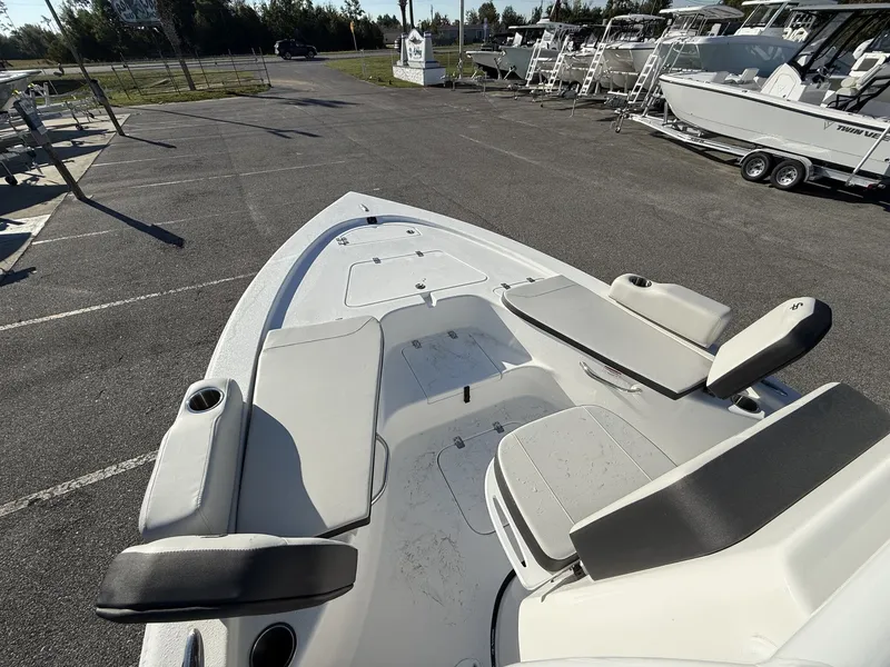 Slide: The Image of 2026 Sea Pro 230 Bay boat with seating and storage. - 5