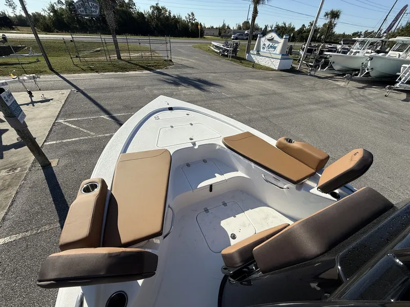 Slide: The Image of 2026 Sea Pro 230 Bay boat with comfortable outdoor seating. - 5
