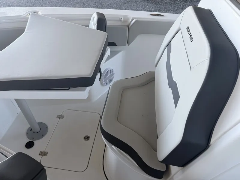 Slide: The Image of Interior of Sea Pro 245FLX R boat, model year 2026. - 24