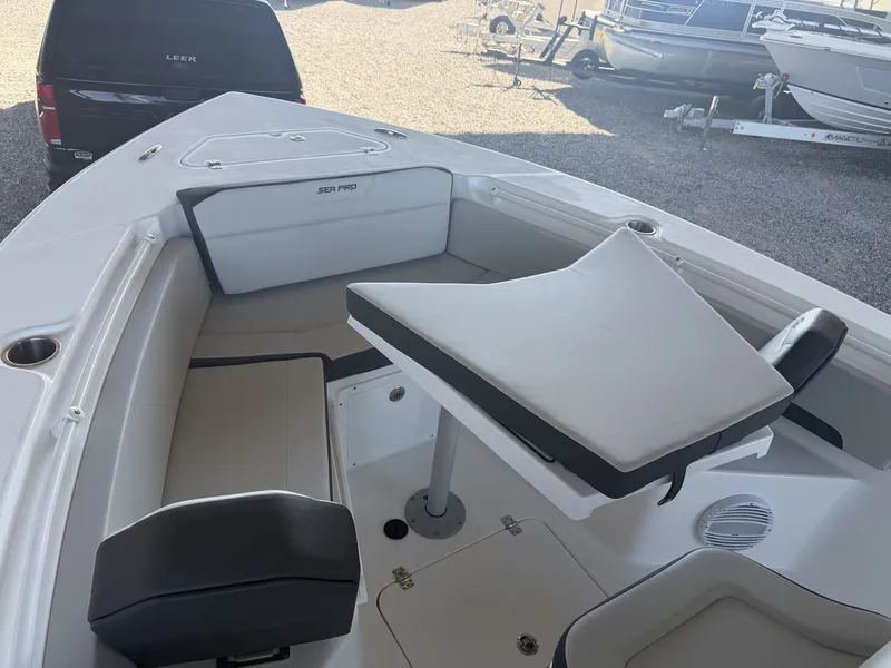 Slide: The Image of Interior view of the 2026 Sea Pro 245FLX R boat. - 25