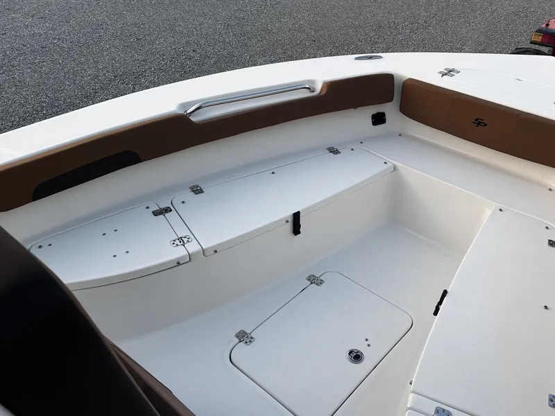 Slide: The Image of Interior view of Sea Pro 202 Center Console boat, year 2026. - 9