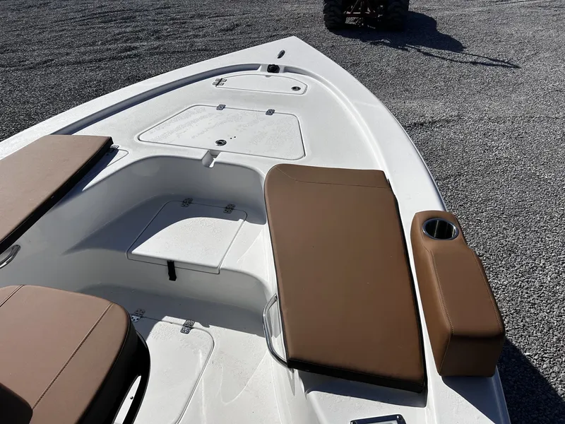 Slide: The Image of Interior view of Sea Pro 230 Bay boat, model year 2026. - 16
