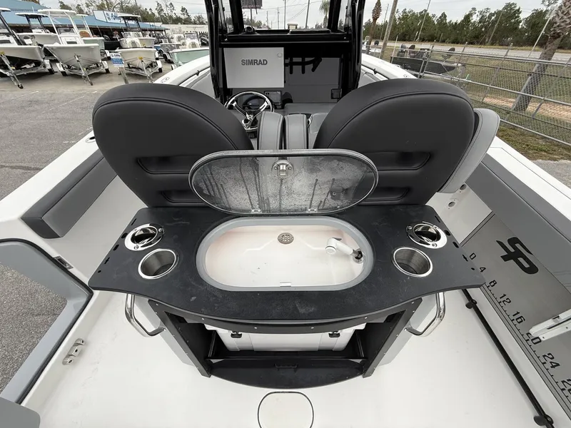 Slide: The Image of Interior view of 2026 Sea Pro 292 SEAKEEPER RIDE with cockpit details. - 13