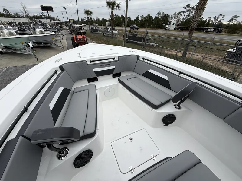 Slide: The Image of Interior view of Sea Pro 292 SEAKEEPER RIDE boat, year 2026. - 9