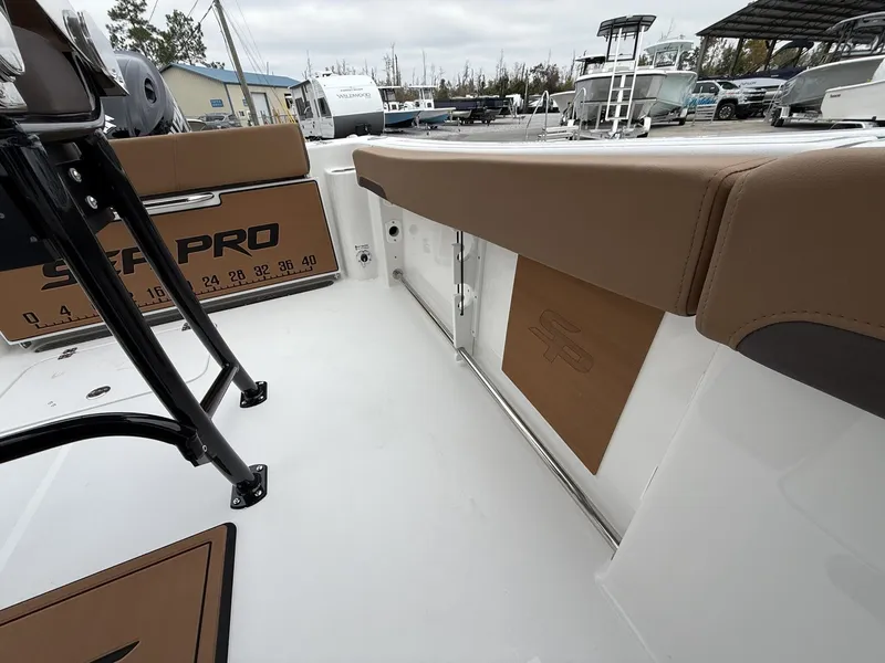 Slide: The Image of Interior view of the 2026 Sea Pro 222 boat model. - 6