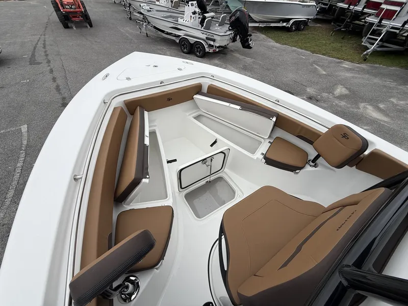 Slide: The Image of Interior view of the 2026 Sea Pro 222 boat model. - 9