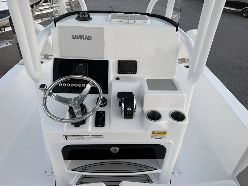 Slide: The Image of 2026 Sea Pro 250 Bay helm with Simrad system. - 11