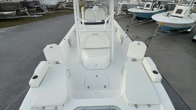 Slide: The Image of Interior view of the 2026 Sea Pro 250 Bay boat. - 6