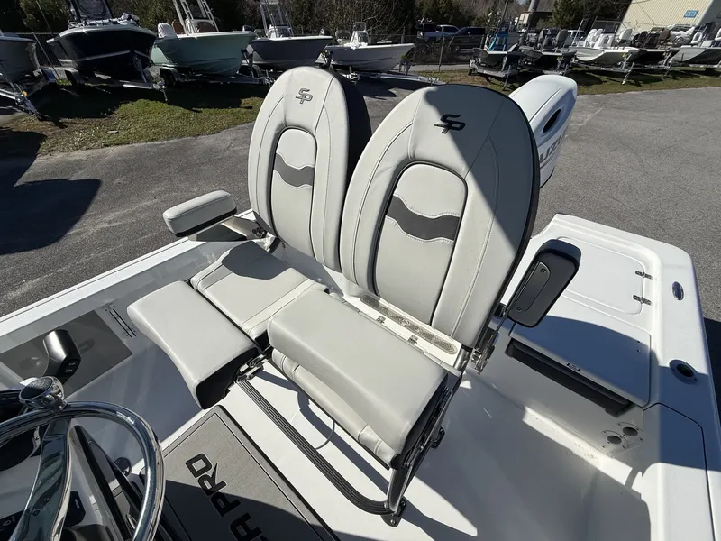 Slide: The Image of 2026 Sea Pro 230 Bay boat with luxurious seating. - 10