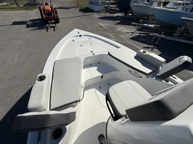 Slide: The Image of 2026 Sea Pro 230 Bay boat with seating and storage. - 5