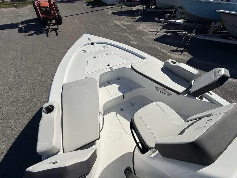 Slide: The Image of Interior view of the 2026 Sea Pro 230 Bay boat. - 7