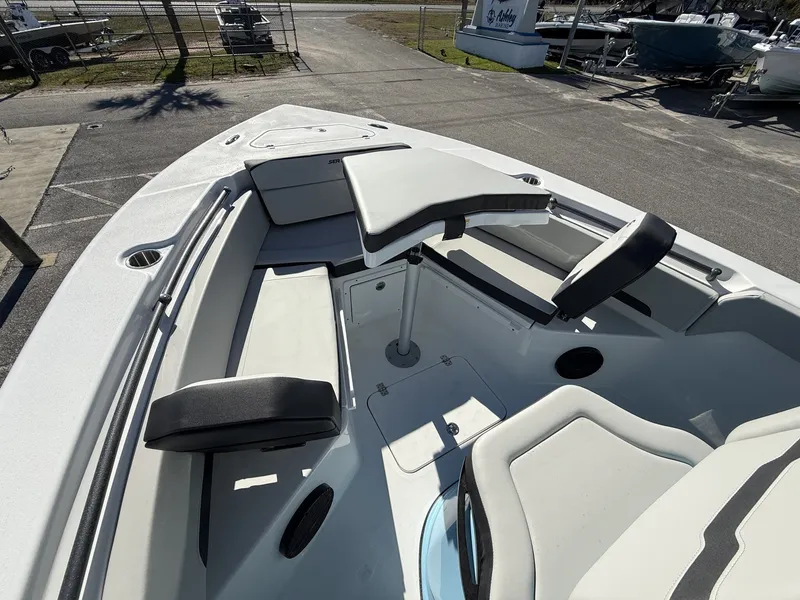 Slide: The Image of Interior view of Sea Pro 245FLX R boat, model year 2026. - 7