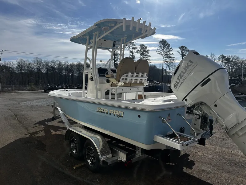 Slide: The Image of 2026 Sea Pro 230 Bay boat with Suzuki outboard motor. - 3