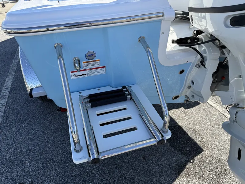 Slide: The Image of 2026 Sea Pro 172 Bay boat with swim ladder. - 7