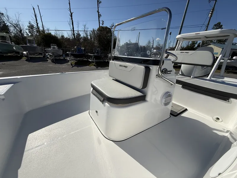 Slide: The Image of Interior view of Sea Pro 172 Bay boat, model year 2026. - 8