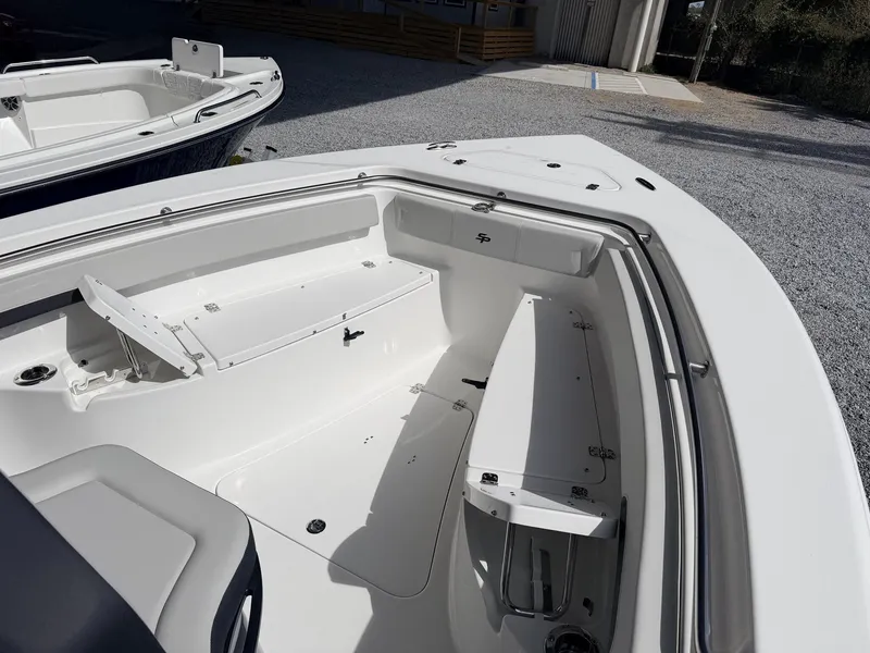 Slide: The Image of Interior view of Sea Pro 242 DLX boat, model year 2026. - 3