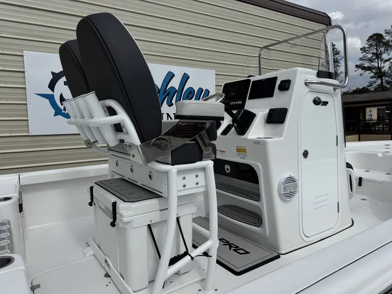 Slide: The Image of Interior view of a 2026 Sea Pro 230 Bay boat. - 10