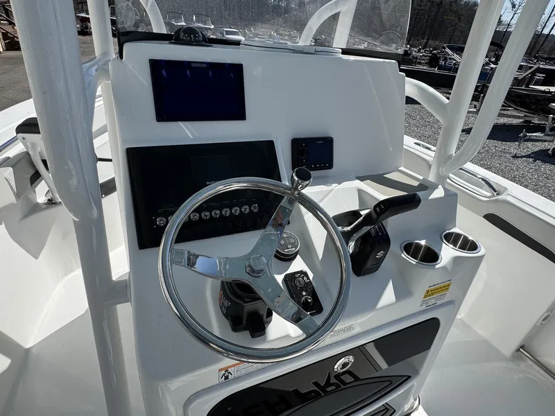 Slide: The Image of Helm console of Sea Pro 222 Center Console boat, year 2026. - 7