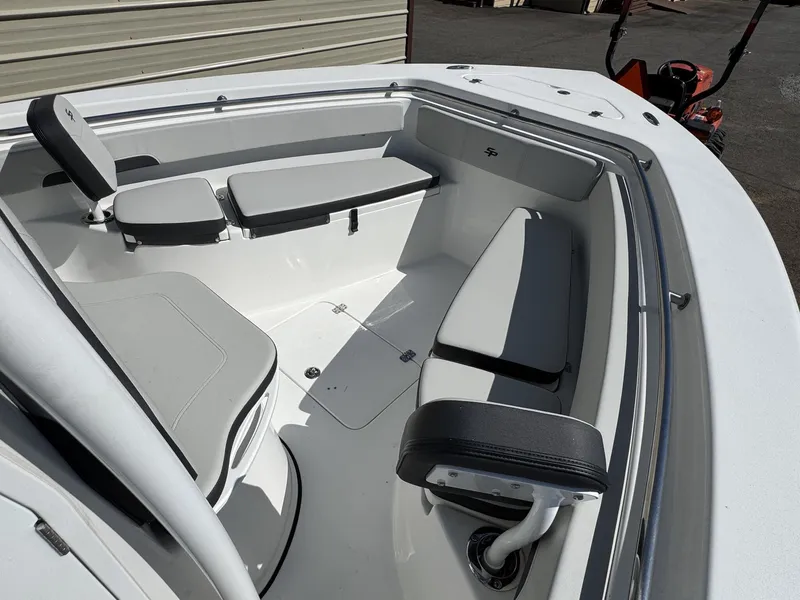 Slide: The Image of Interior of Sea Pro 222 Center Console boat, model year 2026. - 9