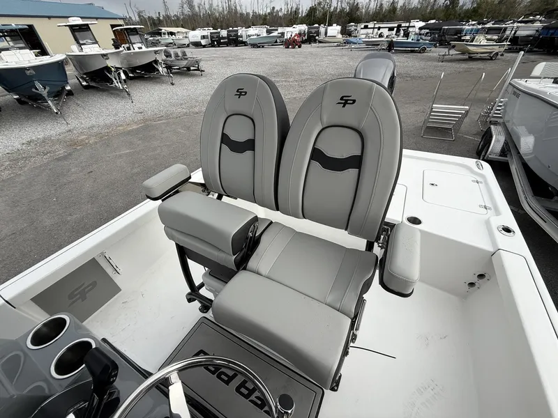 Slide: The Image of Interior of Sea Pro 250 Bay TABS-350HP boat, year 2026. - 7