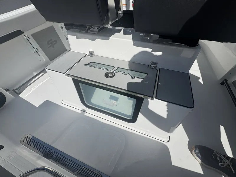 Slide: The Image of Interior of Sea Pro 245FLX R boat, model 2026. - 15