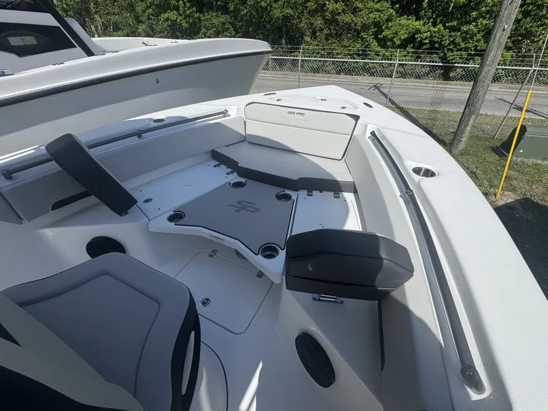 Slide: The Image of Interior view of Sea Pro 245FLX R boat, model year 2026. - 6