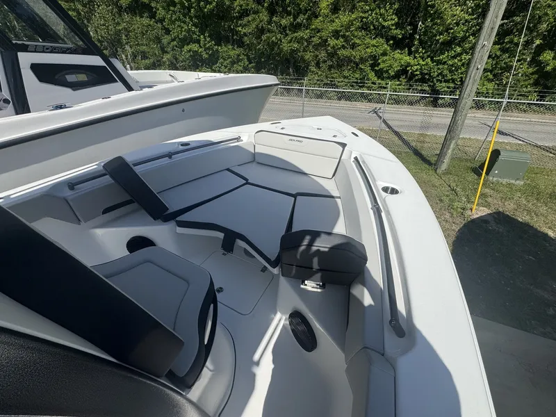 Slide: The Image of Interior view of the 2026 Sea Pro 245FLX R boat. - 8