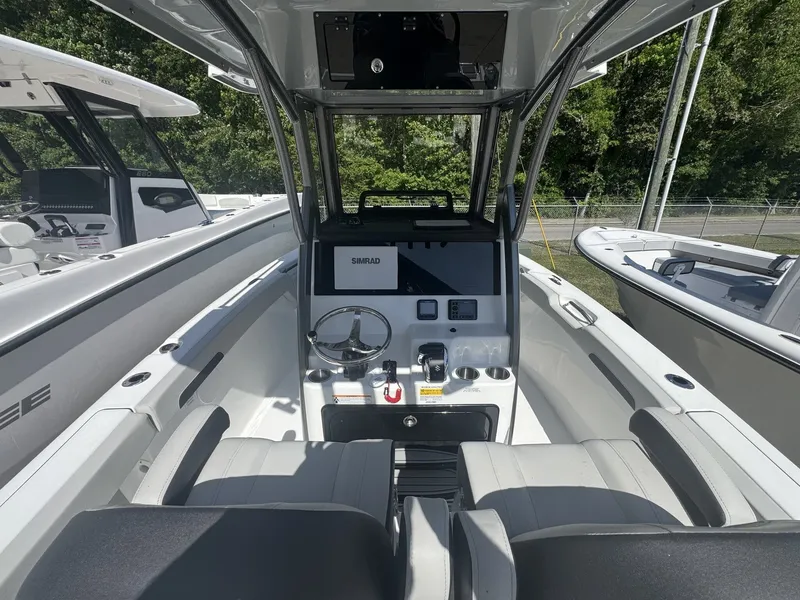 Slide: The Image of Interior view of Sea Pro 245FLX R boat, model year 2026. - 9