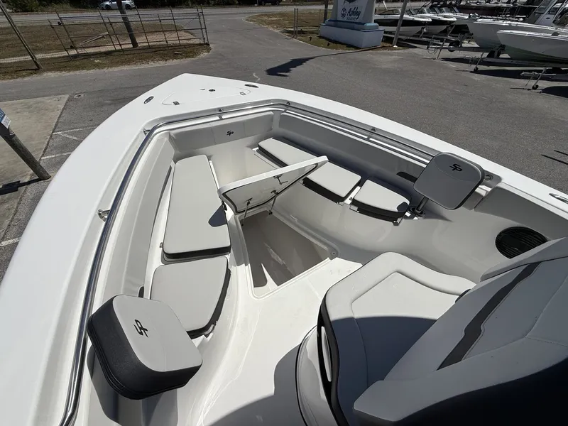 Slide: The Image of Interior view of Sea Pro 242 DLX boat, model year 2026. - 4