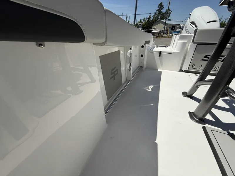 Slide: The Image of Interior view of Sea Pro 242 DLX boat, model year 2026. - 9