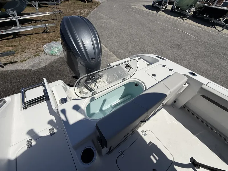 Slide: The Image of 2026 Sea Pro 222 Center Console with outboard motor. - 12