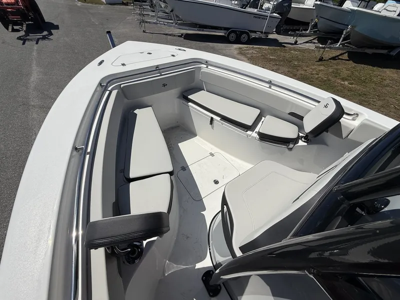 Slide: The Image of Interior view of Sea Pro 222 Center Console boat, model year 2026. - 4
