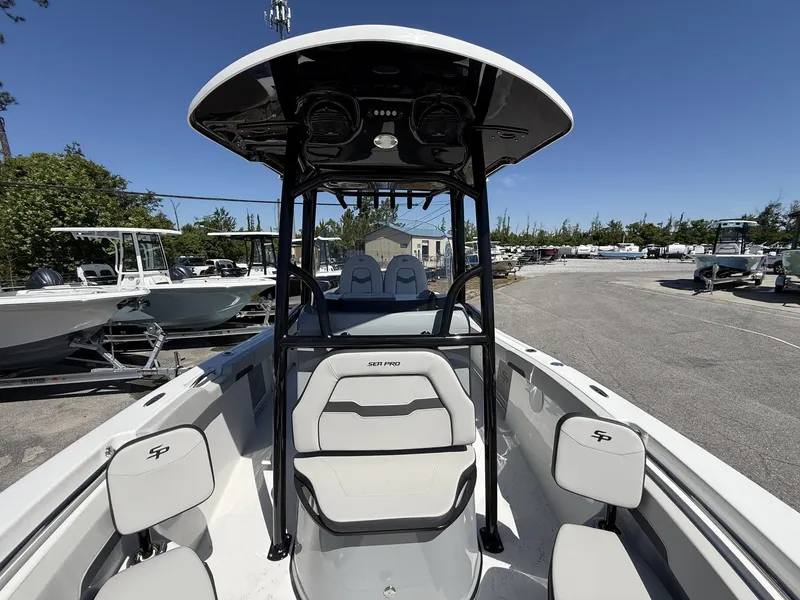Slide: The Image of 2026 Sea Pro 222 Center Console boat in parking lot. - 8