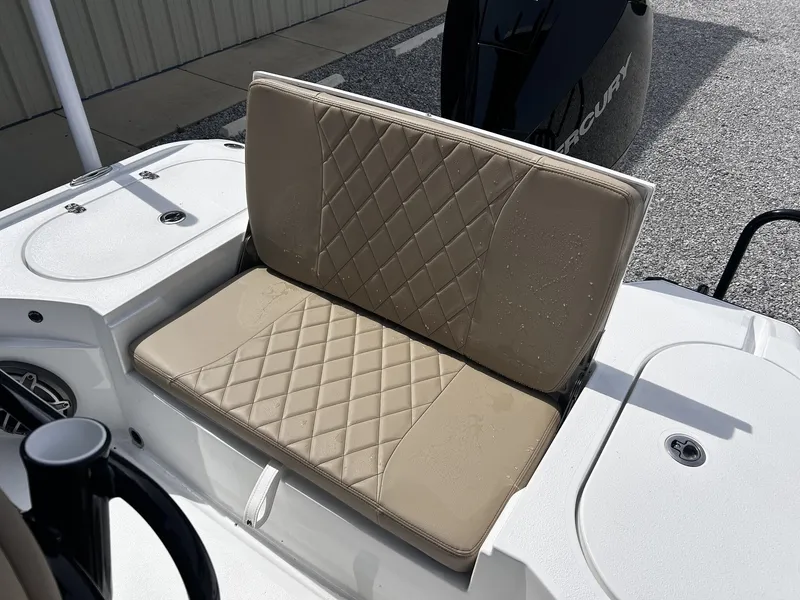 Slide: The Image of Beige seat on Blazer Bay 2440 boat, model year 2026. - 11