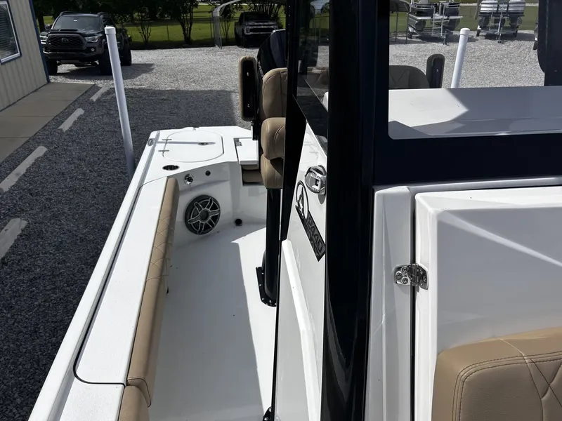 Slide: The Image of Interior view of the 2026 Blazer Bay 2440 boat model. - 4