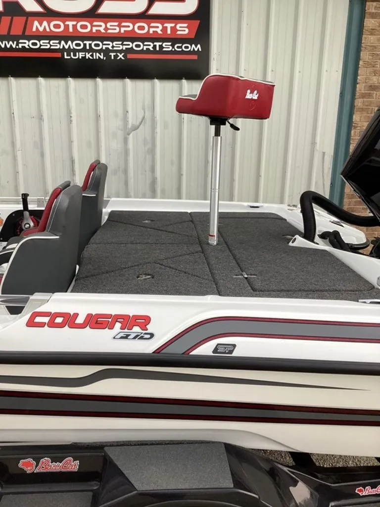 Slide: The Image of 2026 Bass Cat Cougar FTD SP boat at Ross Motorsports. - 10