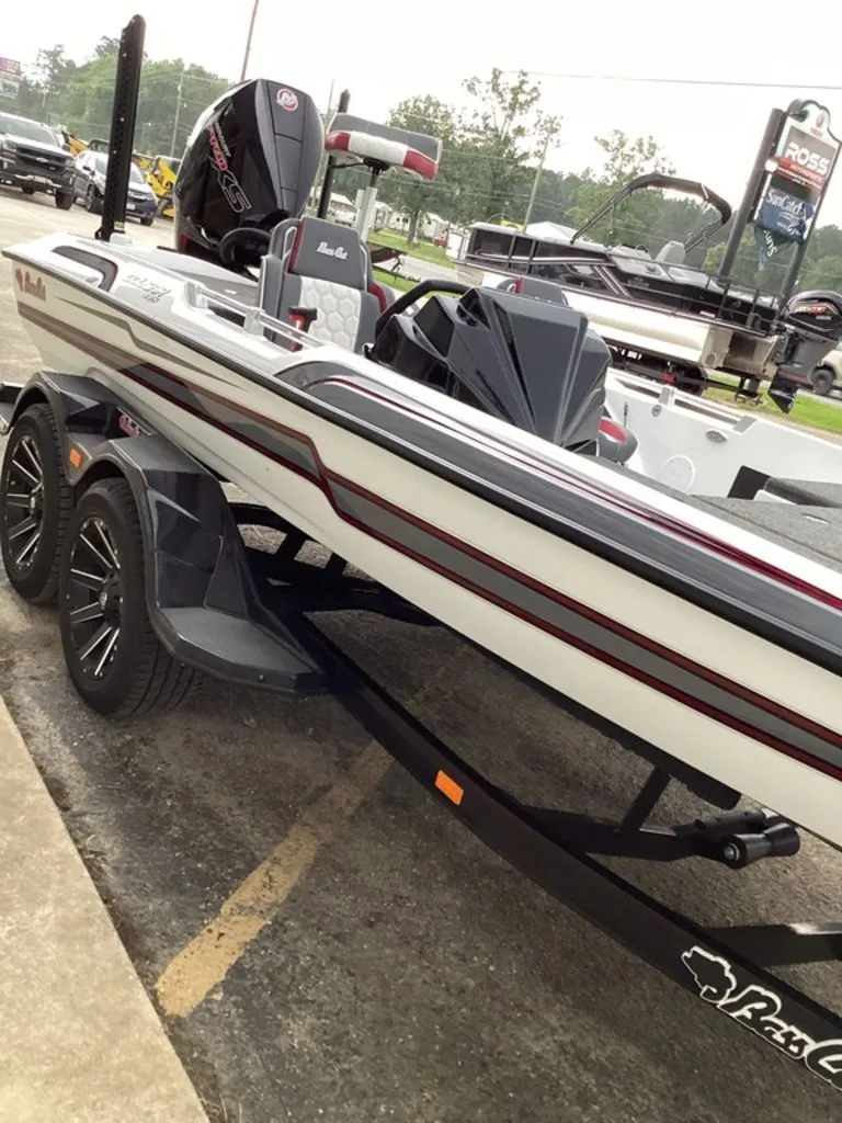 Slide: The Image of 2026 Bass Cat Cougar FTD SP boat on trailer. - 21