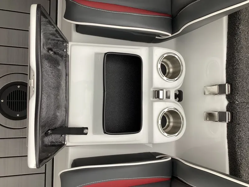 Slide: The Image of Interior of 2026 Bass Cat Cougar FTD SP with cup holders. - 37