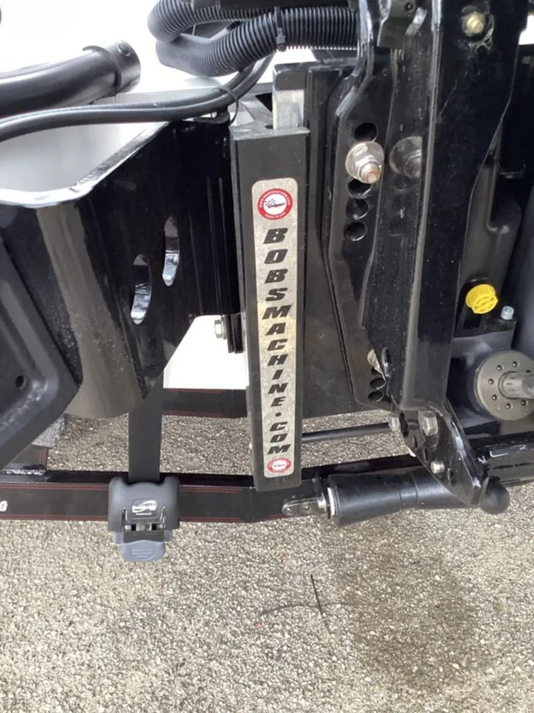 Slide: The Image of Close-up of a 2026 Bass Cat Cougar FTD SP boat detail. - 7