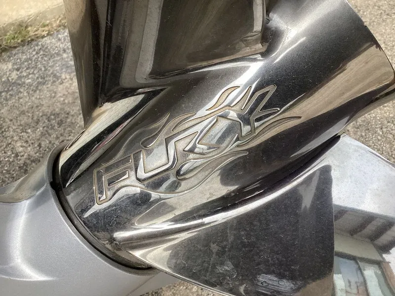 Slide: The Image of Close-up of a Fury propeller on a 2026 Bass Cat Cougar FTD SP. - 4